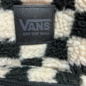 Vans Black and Cream Checkered Fleece Accessory